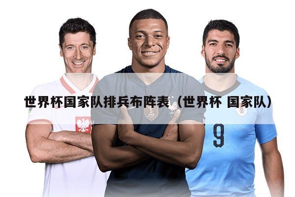 世界杯国家队排兵布阵表（世界杯 国家队）